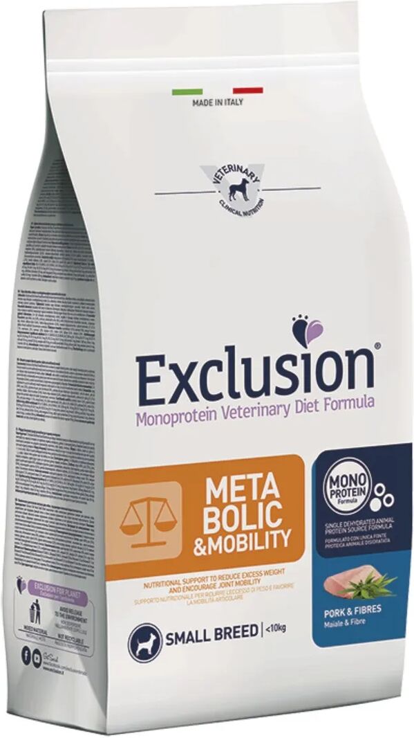 EXCLUSION Dog Metabolic Small Maiale 7KG