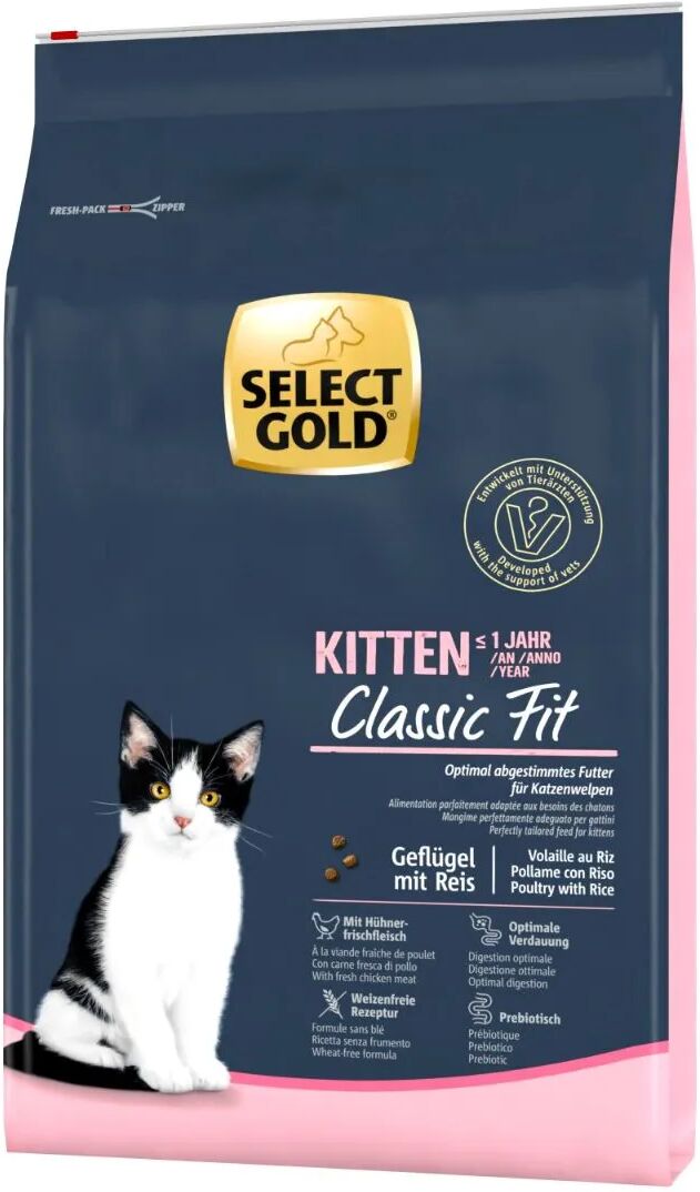 SELECT GOLD Kitten Pollame e Salmone 7KG