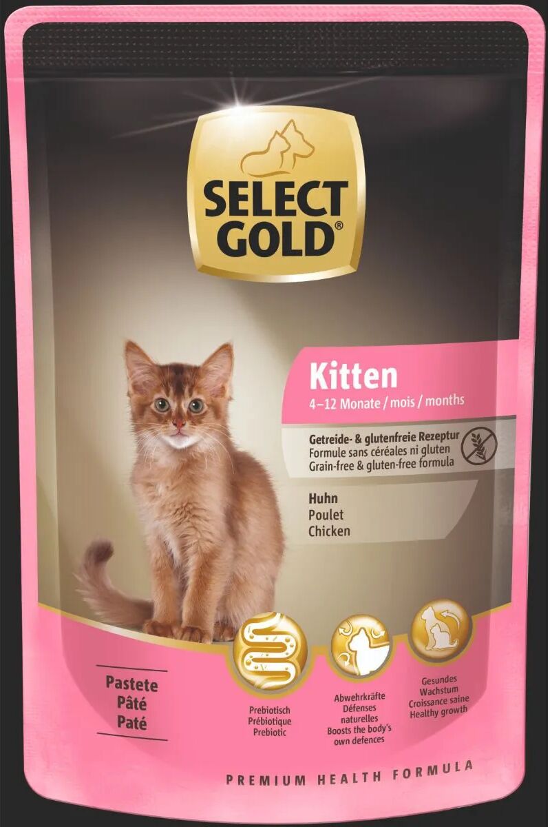 SELECT GOLD Kitten Busta Multipack 12x85G POLLO