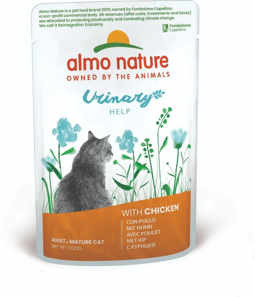 ALMO NATURE Cat Holistic Urinary Help Busta Multipack 30x70G POLLO