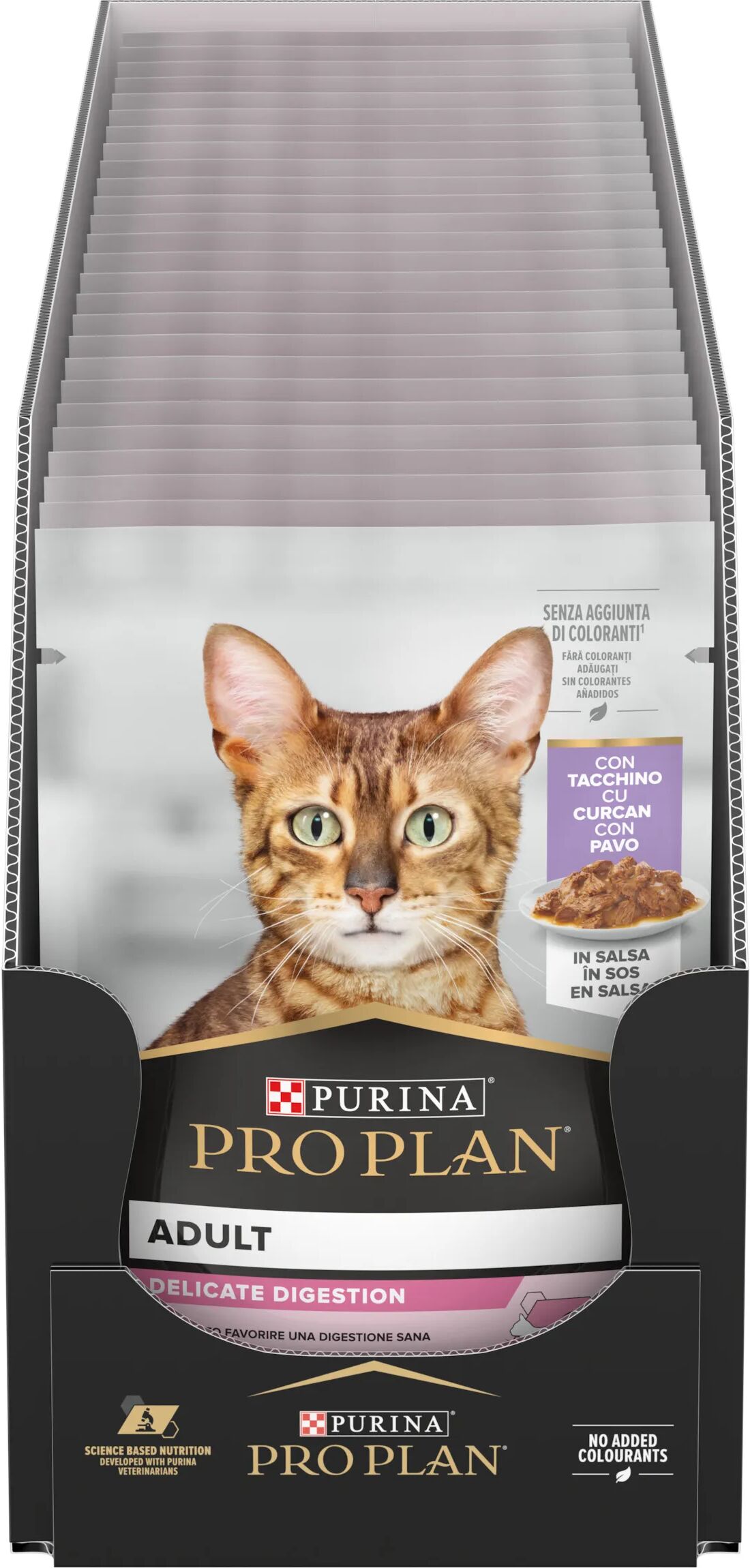 PURINA PRO PLAN Delicate Digestion Cat Busta Multipack 26X85G TACCHINO