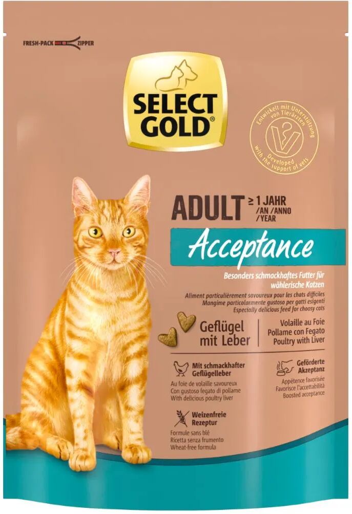 SELECT GOLD Acceptance Cat Pollame con Fegato 300G