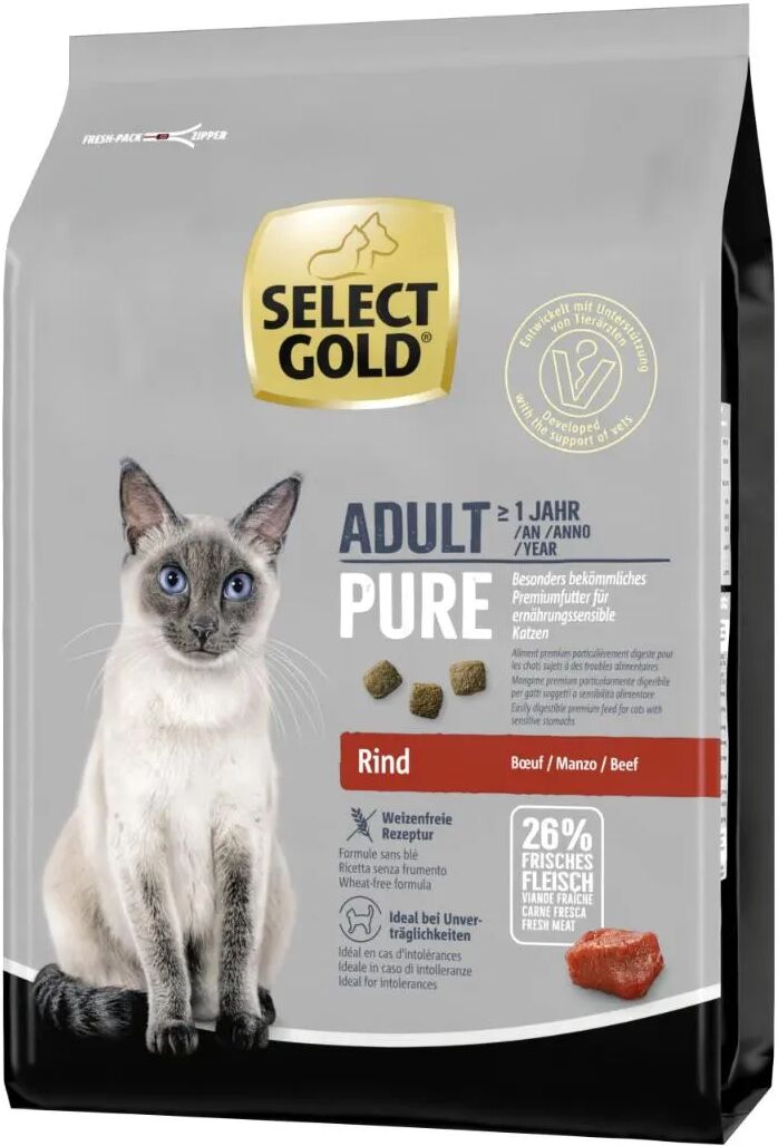 SELECT GOLD Pure Cat Manzo 2.5KG