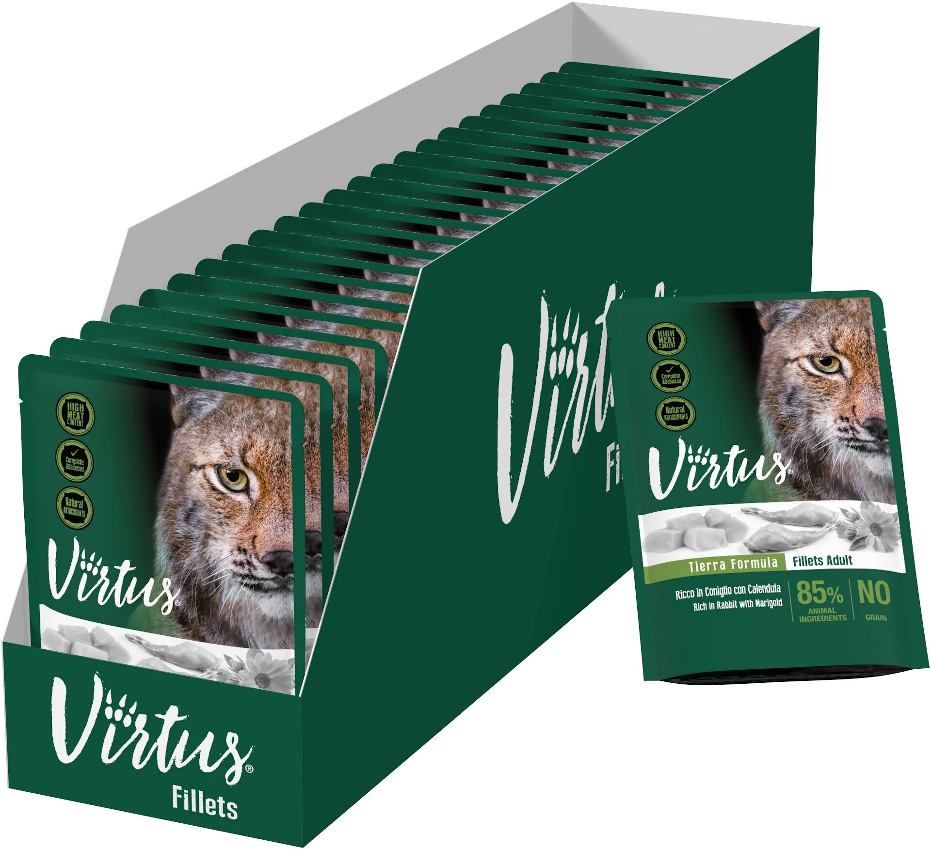 VIRTUS Cat Busta Multipack 24x85G CONIGLIO