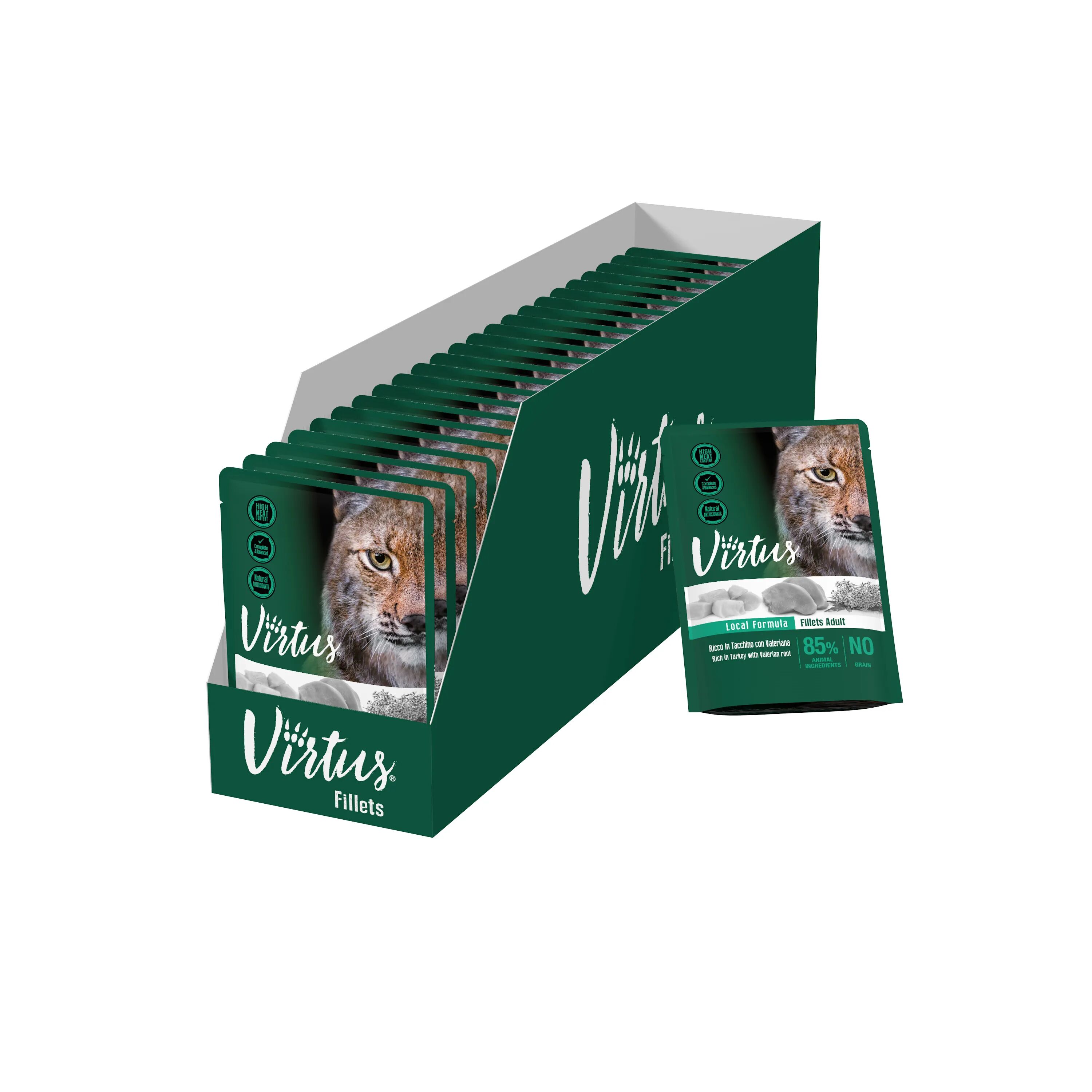 VIRTUS Cat Busta Multipack 24x85G TACCHINO