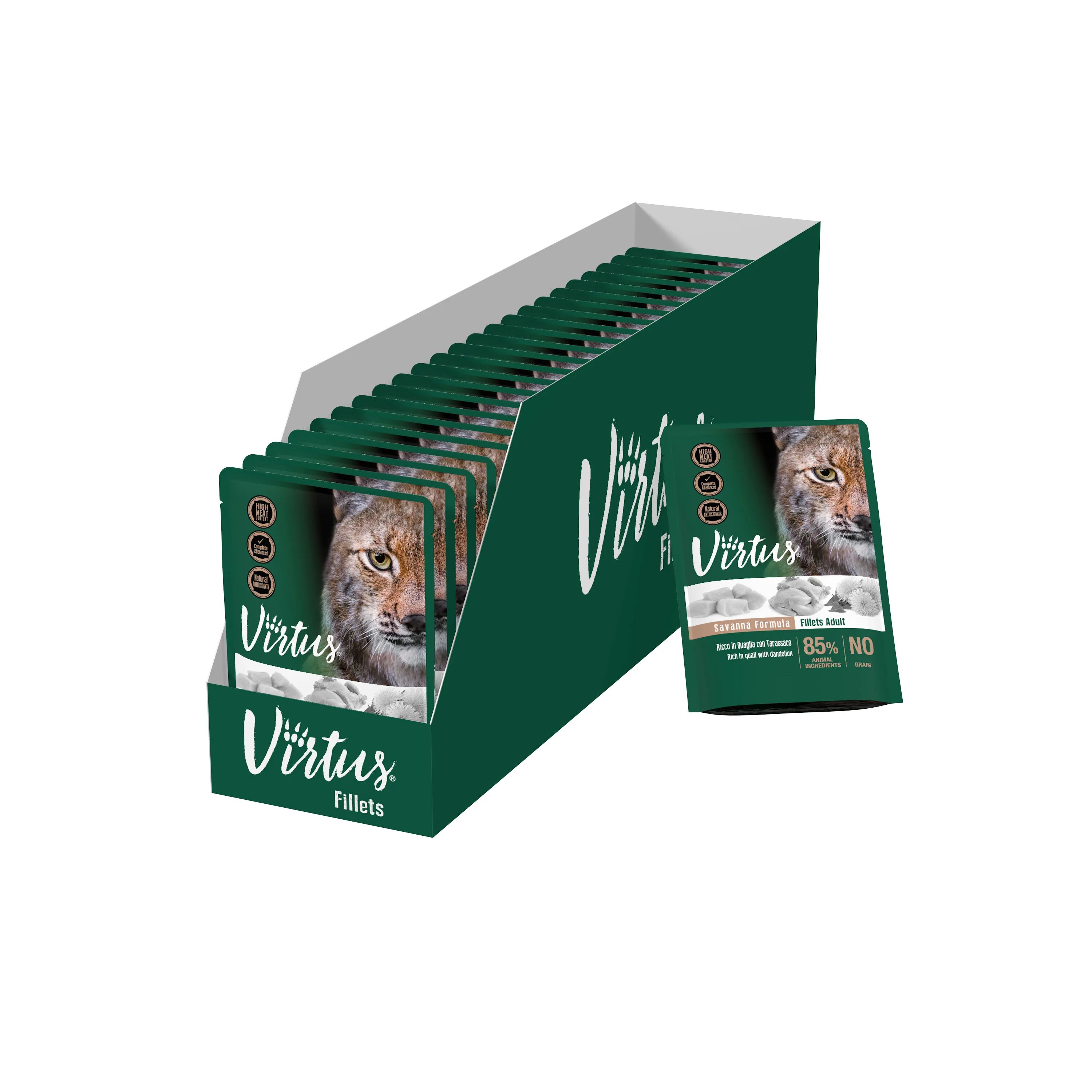 VIRTUS Cat Busta Multipack 24x85G QUAGLIA