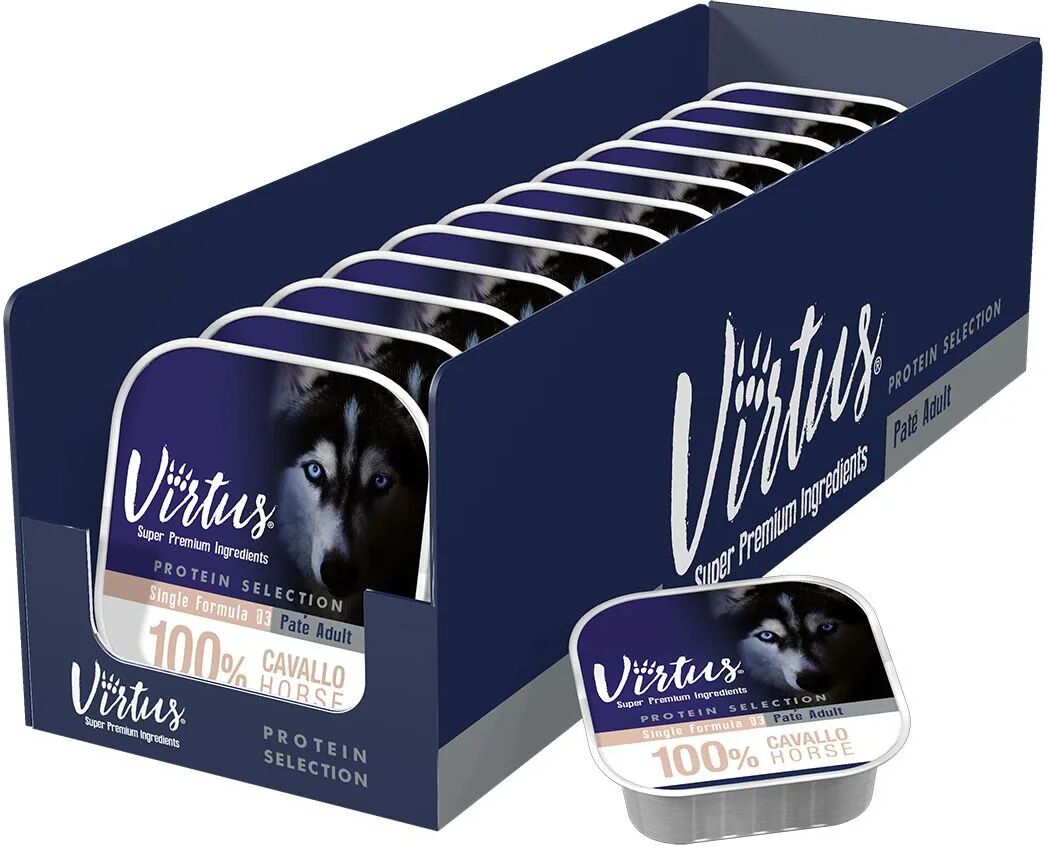 VIRTUS Protein Selection Dog Vaschetta Multipack 9x300G CAVALLO