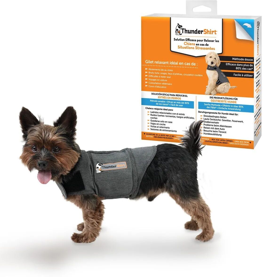 THUNDERSHIRT Dog Gilet Grigio XS