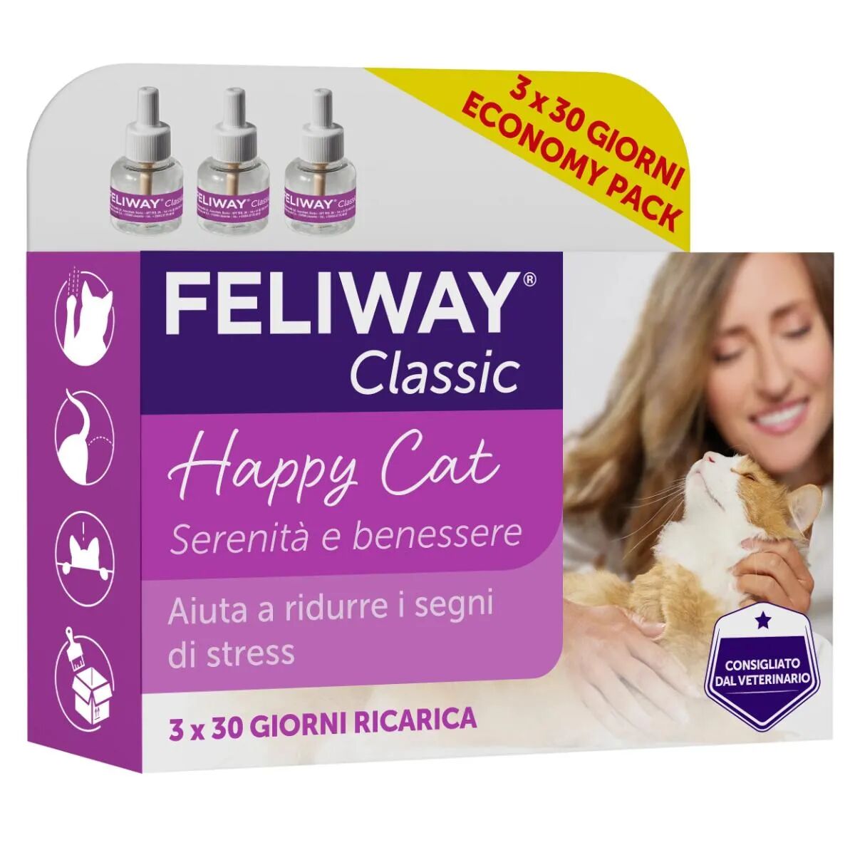 FELIWAY Classic Ricarica 48ML 3 PZ