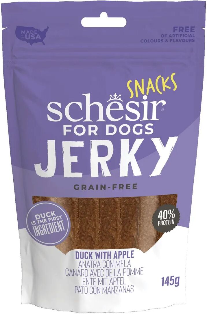 SCHESIR Dog Snack Jerky Anatra con Mela 145G