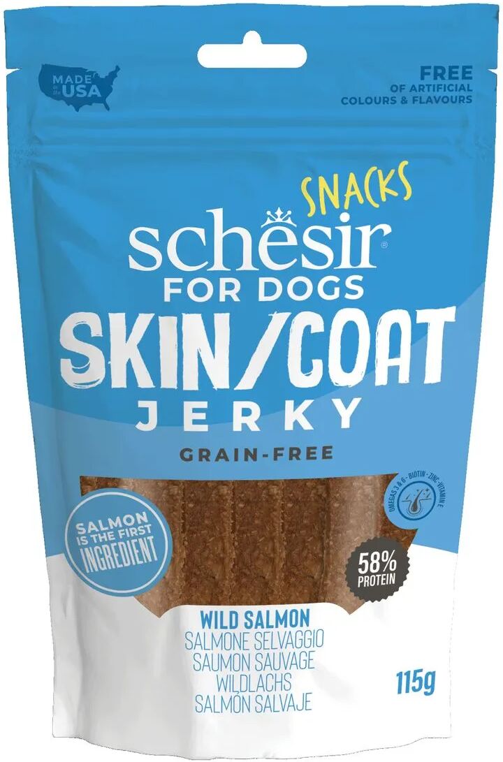 SCHESIR Dog Snack Jerky Skin&Coat Salmone 145G