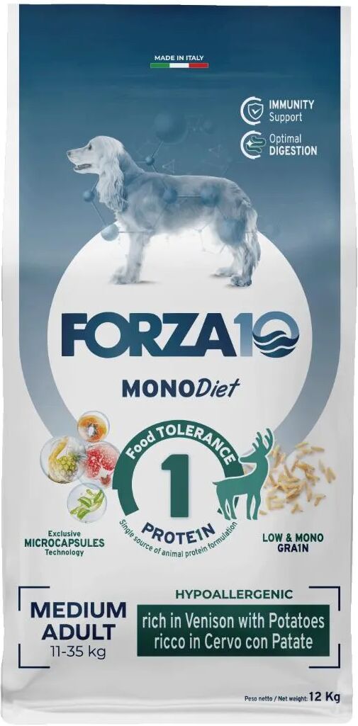 FORZA10 MonoDiet Medium Dog Cervo Con Patate 12KG