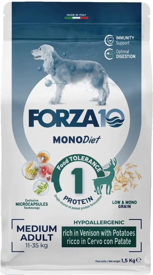 FORZA10 MonoDiet Medium Dog Cervo Con Patate 1.5KG