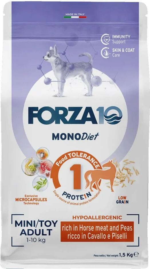 FORZA10 MonoDiet Mini&Toy Dog Cavallo e Piselli 1.5KG