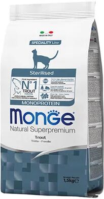 MONGE Sterilised Trota per Gatto 1.5KG