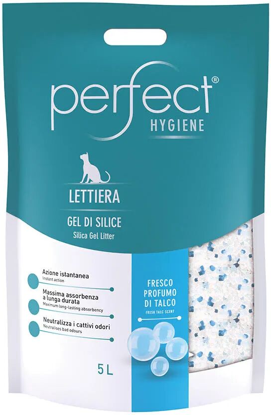 PERFECT Lettiera Gatto in Silicio Talco 5L