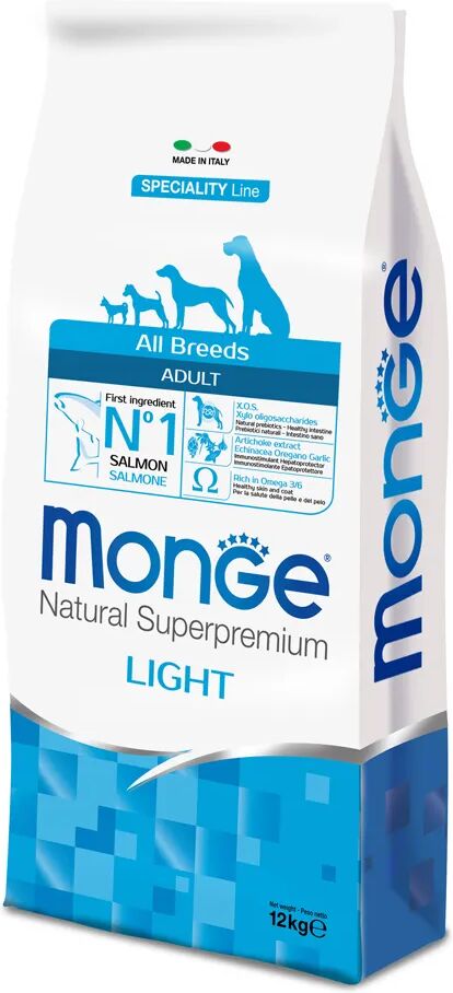 MONGE All Breeds Adult Light Salmone 12KG