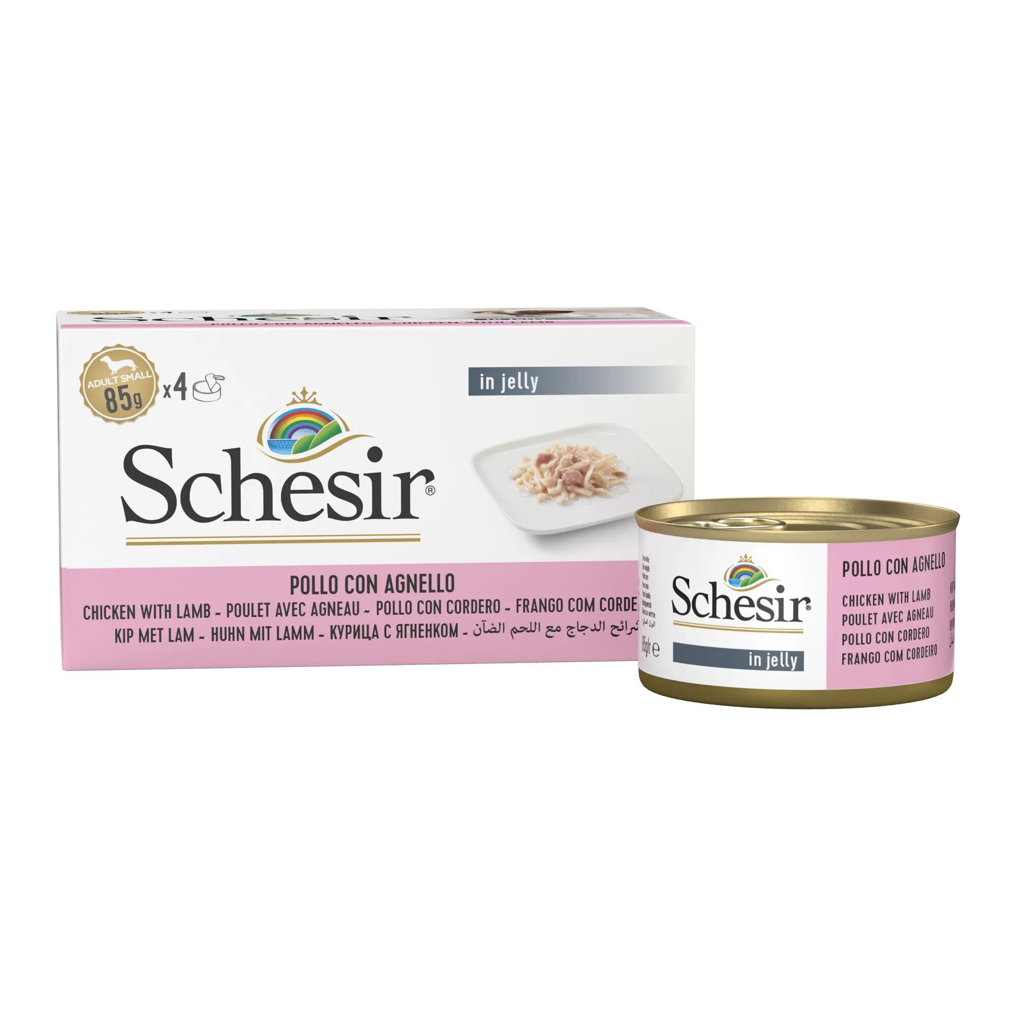 SCHESIR Dog Filetti di Pollo con Agnello 4X85G