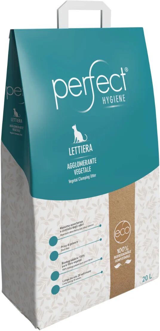 PERFECT Lettiera Gatto Agglomerante Eco Vegetale 20L