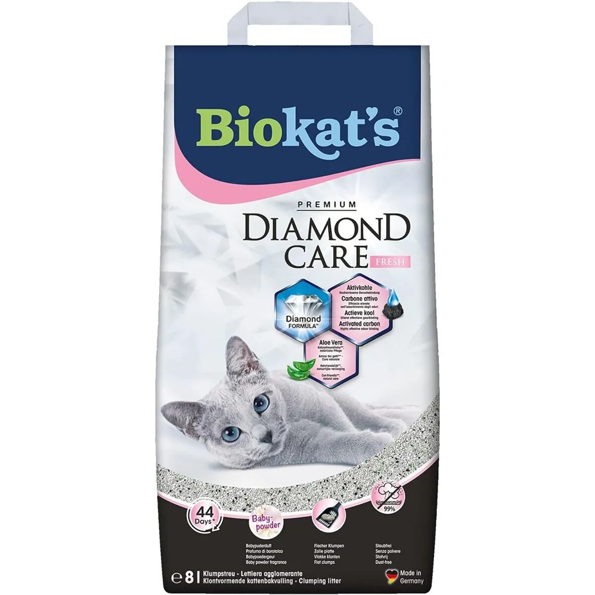 BIOKATS Biokat's Lettiera Agglomerante Diamond Care 8L