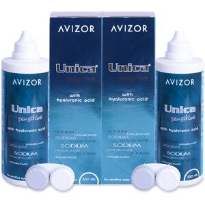 Soluzione per lenti a contatto Avizor Unica Sensitive 2 x 350 ml