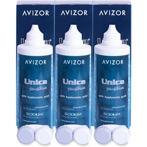 Soluzione per lenti a contatto Avizor Unica Sensitive 2 x 350 ml