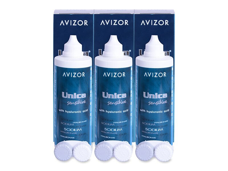 Soluzione per lenti a contatto Avizor Unica Sensitive 2 x 350 ml