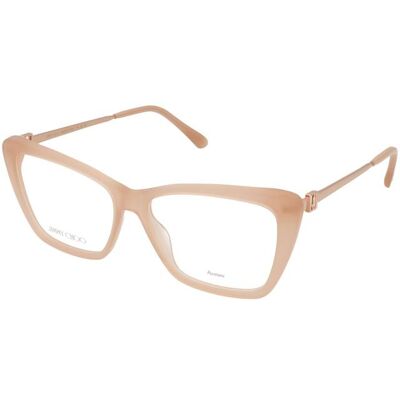 Occhiali Cat Eye Beige Jimmy Choo JC375 FWM - Occhiali Occhiali Cat Eye Beige Jimmy Choo JC375 FWM - Occhiali