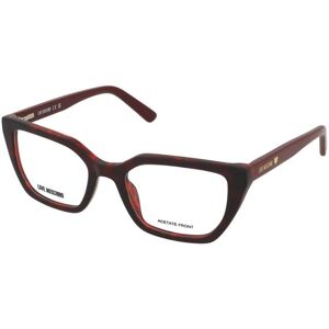 Moschino Love Occhiali Rettangolari Borgogna - Eyewear Moschino Love Occhiali Rettangolari Borgogna - Eyewear