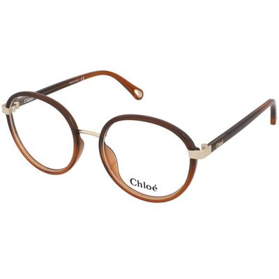 Occhiali Chloé CH0033O-005 Unisex Marrone - Montatura occhiali Occhiali Chloé CH0033O-005 Unisex Marrone - Montatura occhiali