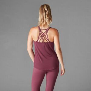 TAVI Canotta incrocio Braided Strap Tank Bordeaux Medium