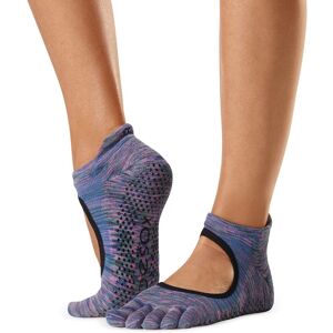 ToeSox Calzini Antiscivolo con dita, con apertura TEC - Blu Rosa Medium (39-42,5)