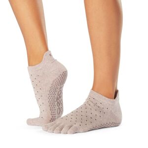 ToeSox Calzini antiscivolo con dita, bassi Rosa Primrose Medium (39-42,5)