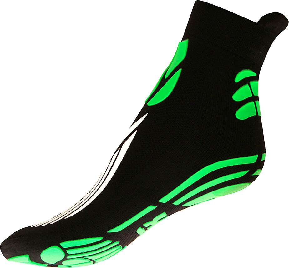 R-evenge REVENGE Calzino Tecnico Antigravity e Power Yoga Nero/Verde Medium (38-41)