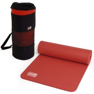 Sissel Kit Borsa o Cinghia + Materassino Pilates Yoga Fitness 1,5 cm Rosso