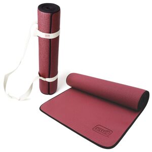 Sissel Kit Borsa o Cinghia + Materassino Pilates Yoga Fitness 0,6 cm Bordeaux
