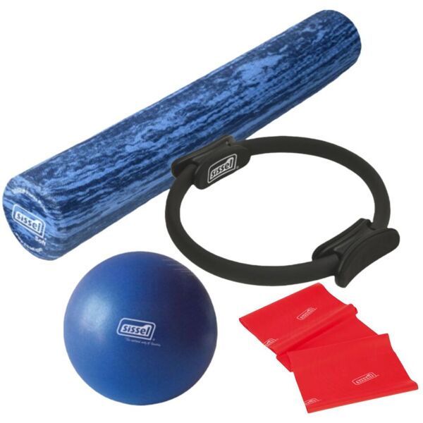 sissel home kit ideapilates smart: soft ball, fitband, circle e roller