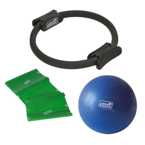 sissel home kit ideapilates easy: soft ball, fitband e circle