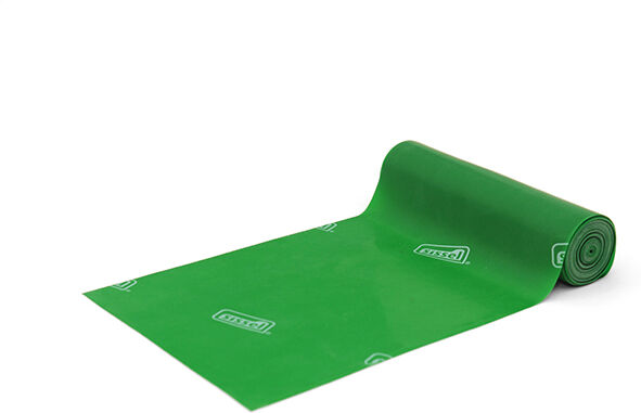 Sissel Banda elastica Fit Band 25 metri Elastico per Fitness e Palestra Verde (Forte) 14,5 cm. x 25 m.