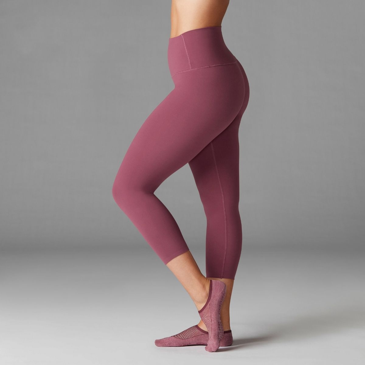 TAVI Leggings al polpaccio a vita alta Bordeaux Garnet Small