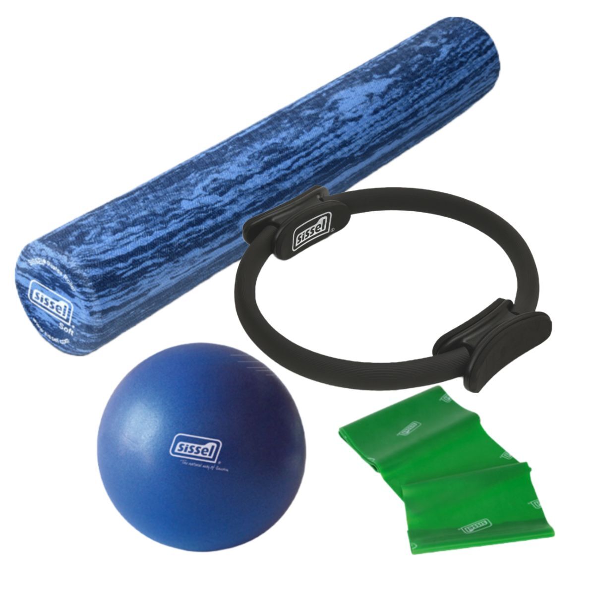 Sissel HOME KIT IDEAPILATES "SMART": Soft Ball, Fitband, Circle e Roller