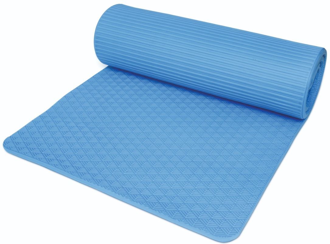 Sissel Tappetino Professionale PVC-Free per Pilates e Sport da 1,5 cm di spessore Materassino fitness da ginnastica Blu ca.180 x 60 x 1,5 cm