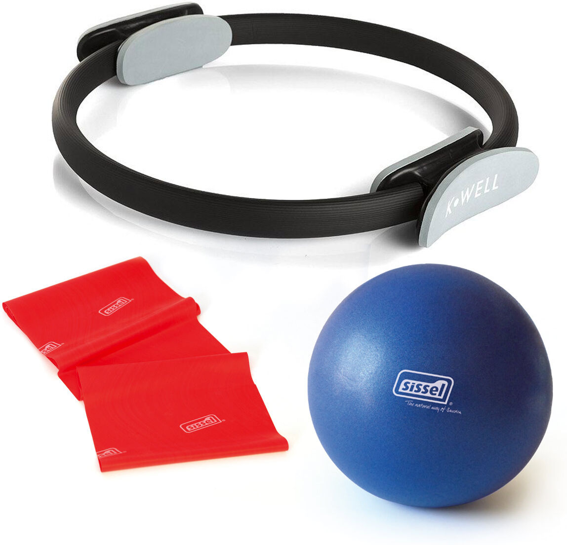 Sissel HOME KIT IDEAPILATES "EASY": Soft Ball, Fitband, Circle