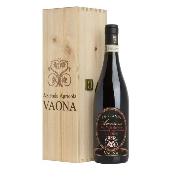 vaona odino amarone della valpolicella classico pegrandi docg in cassa legno