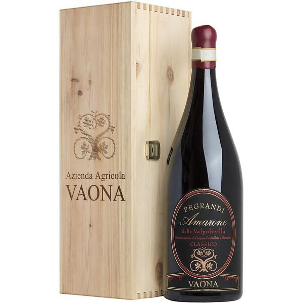 vaona odino magnum 1,5 litri amarone della valpolicella pegrandi docg in cassa legno