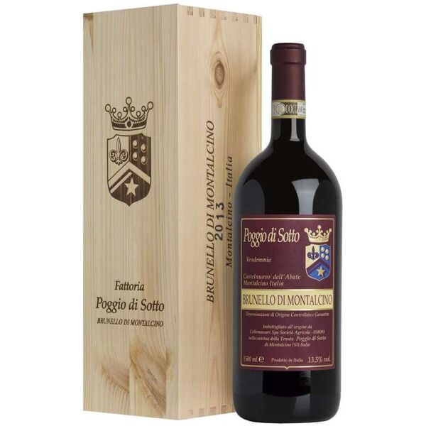 poggio di sotto magnum 1,5 litri brunello di montalcino docg in cassa legno