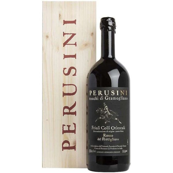 perusini magnum 1,5 litri rosso del postiglione doc in cassa legno