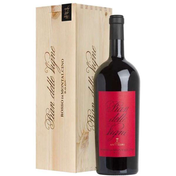 antinori magnum 1,5 litri rosso di montalcino pian delle vigne doc in cassa legno