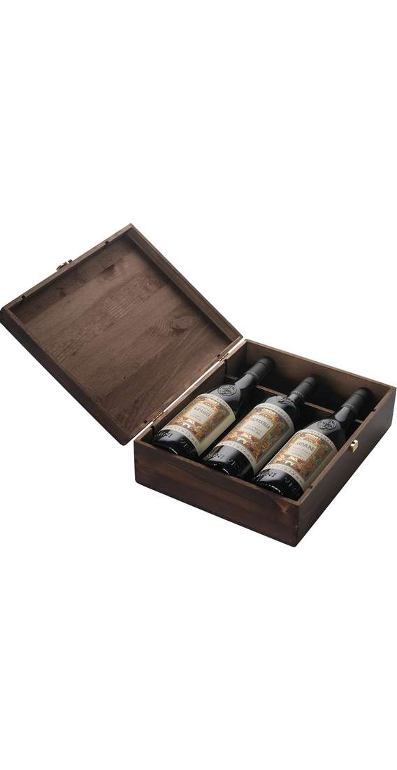 Cassa di legno 3 vini "collezione pruviniano" domini veneti