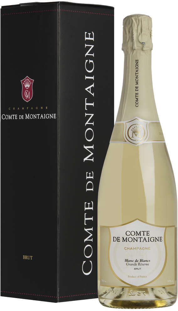 COMTE DE MONTAIGNE Champagne blanc de blancs grande reserve brut astucciato